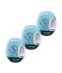 Satisfyer Masażer Eggs Set Of 3 Savage - masażer przezroczysty