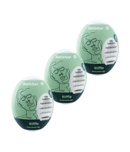 Satisfyer Masażer Eggs Set of 3 Riffle - masażer miętowy - 1