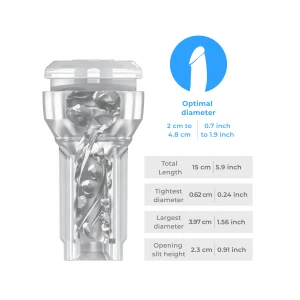 Kiiroo automatyczny masażer z przezroczystym materiałem - 7