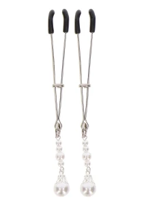 Tweezers With Pearls Silver - 5