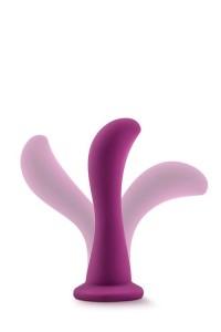 TEMPTASIA dildo z przyssawką do stymulacji prostaty – 15,8 cm, śliwkowe, ultra miękkie - 3