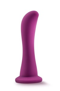 TEMPTASIA dildo z przyssawką do stymulacji prostaty – 15,8 cm, śliwkowe, ultra miękkie - 4
