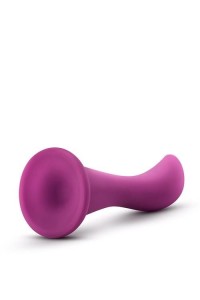 TEMPTASIA dildo z przyssawką do stymulacji prostaty – 15,8 cm, śliwkowe, ultra miękkie - 5