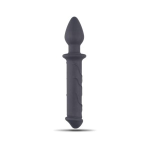 Toyz4Lovers realistyczne dildo z korkiem – 18 cm, czarne, hipoalergiczne - 1