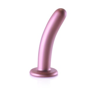 Ouch! dildo z przyssawką – 14,5 cm, metaliczne, ultra miękkie - 1