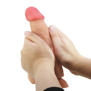 BAILE dildo z przyssawką realistyczne – 21,6 cm, naturalne, z realistycznymi żyłami - 8