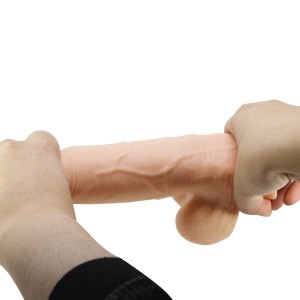 BAILE dildo z przyssawką realistyczne – 21,6 cm, naturalne, z realistycznymi żyłami - 9