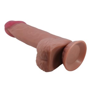 BAILE dildo z przyssawką realistyczne – 20,5 cm, naturalne, z przesuwającą się skórą - 5