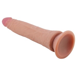 PRETTY LOVE dildo z przyssawką realistyczne – 21 cm, naturalne, ruchoma skóra - 11