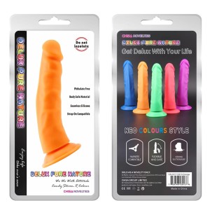 Steven.R-Orange dildo z przyssawką – 22.5 cm, realistyczne, antybakteryjne - 1