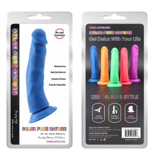 Steven.R-Blue dildo z przyssawką – 22.5 cm, realistyczne, antybakteryjne - 1