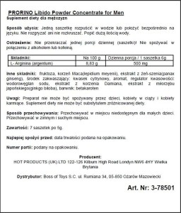 Prorino Black Line tabletki na potencję, żeń-szeń i miłorząb – 10 szt. - 2