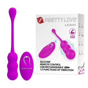 Pretty Love wibrujące jajko – 12 funkcji, zdalne sterowanie, silikonowe - 1