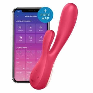 Satisfyer Mono Flex - wibrator sterowany telefonem czerwony - 2