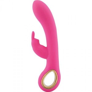 Vibratore wibrator łechtaczki podwójne silniki – różowy, wodoodporny - 1