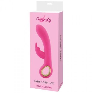 Vibratore wibrator łechtaczki podwójne silniki – różowy, wodoodporny - 2