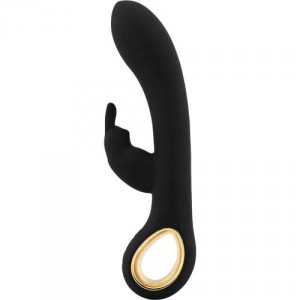 Vibratore wibrator łechtaczki podwójne silniki – czarny, wodoodporny - 2