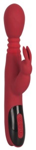 Silicone Wibrator łechtaczki ogrzewanie i 10 trybów – czerwony króliczek - 2