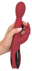 Silicone Wibrator łechtaczki ogrzewanie i 10 trybów – czerwony króliczek - 5