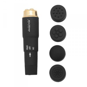 Toyz4Lovers mini wibrator kompaktowy - 4 nasadki - 1