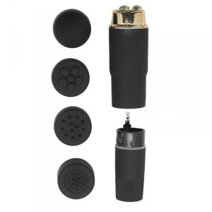 Toyz4Lovers mini wibrator kompaktowy - 4 nasadki - 4