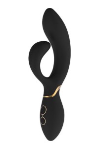 Dream Toys wibrator króliczek 2 silniki - czarny ze złotymi akcentami - 2