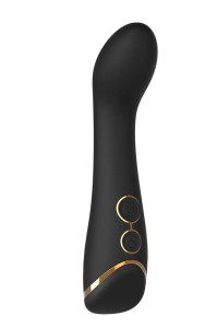 Dream Toys wibrator punktu G mocny silnik - czarny ze złotymi akcentami - 4