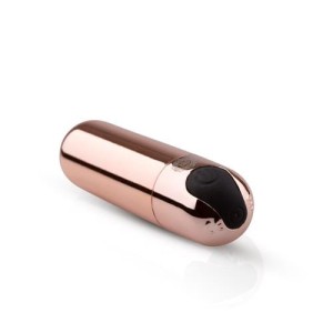 Rosy Gold mini wibrator kompaktowy - różowo-złoty - 3