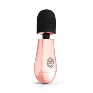 Rosy Gold mini wibrator kompaktowy - różowy i czarny - 4