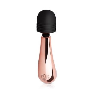 Rosy Gold mini wibrator kompaktowy - ergonomiczny złoty - 2
