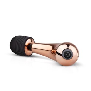 Rosy Gold mini wibrator kompaktowy - ergonomiczny złoty - 3