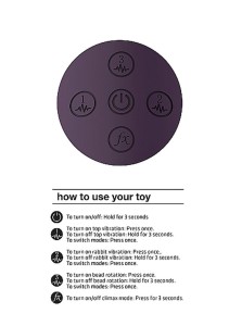 Cato wibrator łechtaczki 10 funkcji - fioletowy, wodoodporny - 4