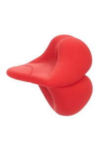 Muah mini wibrator kompaktowy - czerwony lip massager - 5