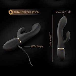 GLAM RABBIT wibrator łechtaczki silne wibracje - wodoodporny, USB, 10 trybów - 6