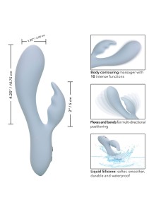Contour wibrator łechtaczki 10 funkcji wibracji – niebieski - 4