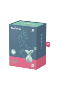 Satisfyer Viva La Vulva 3 - mini wibrator miętowy - 2
