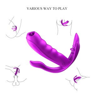 Stymulator wibrator łechtaczki 7 trybów, funkcja grzania - wodoodporny - 4