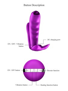 Stymulator wibrator łechtaczki 7 trybów, funkcja grzania - wodoodporny - 14