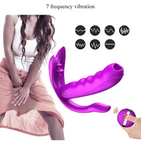 Stymulator wibrator łechtaczki 7 trybów, funkcja grzania - wodoodporny - 16