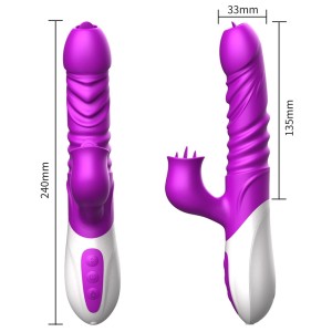 Wibrator wibrator łechtaczki z funkcją grzania - 10 trybów, wodoodporny - 7