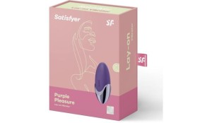 Satisfyer Purple Pleasure Lay-on - wibrator łechtaczkowy fioletowy - 4