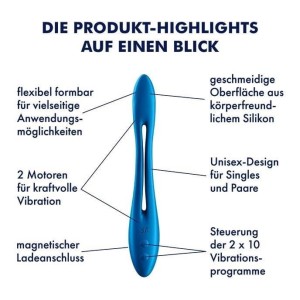 Satisfyer Elastic Game - wibrator łechtaczkowy niebieski - 3