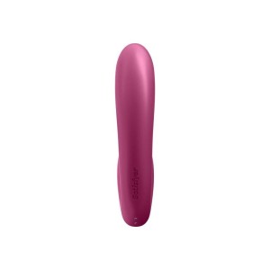 Satisfyer Sunray - płaski stymulator z aplikacją bordowy - 4
