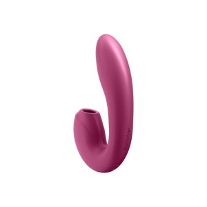 Satisfyer Sunray - płaski stymulator z aplikacją bordowy - 6