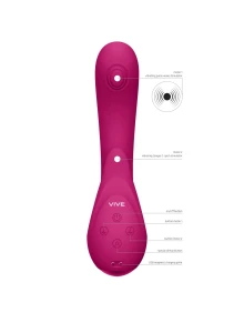Miki wibrator łechtaczki mocne silniki, wodoodporny – różowy - 8