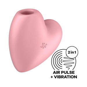 Satisfyer Cutie Heart - wibrator soniczny serduszko różowy - 3