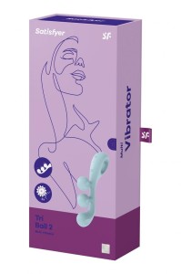Satisfyer Tri Ball 2 - wibrator łechtaczkowy jasnoniebieski - 2