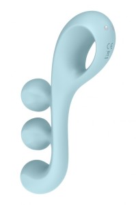Satisfyer Tri Ball 2 - wibrator łechtaczkowy jasnoniebieski - 5