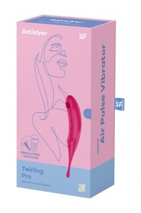 Satisfyer Twirling Pro - rotacyjny masażer z aplikacją czerwony - 1