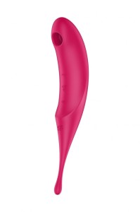 Satisfyer Twirling Pro - rotacyjny masażer z aplikacją czerwony - 3